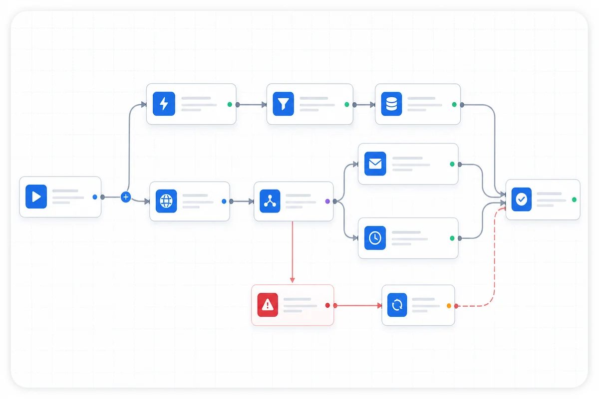 Zaawansowany diagram automatyzacji workflow